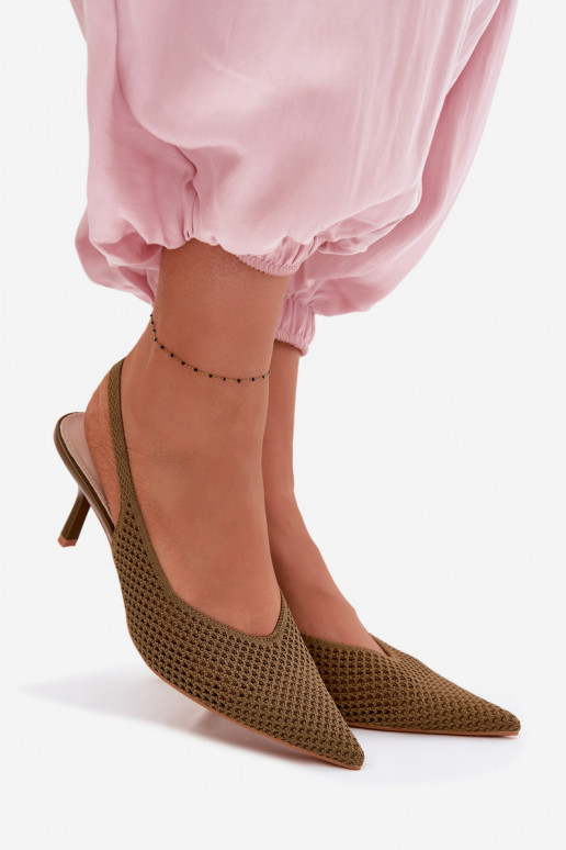 Sandales pour femmesgrillego Il fauttérielu avec des talons fins couleur verte Emiliana