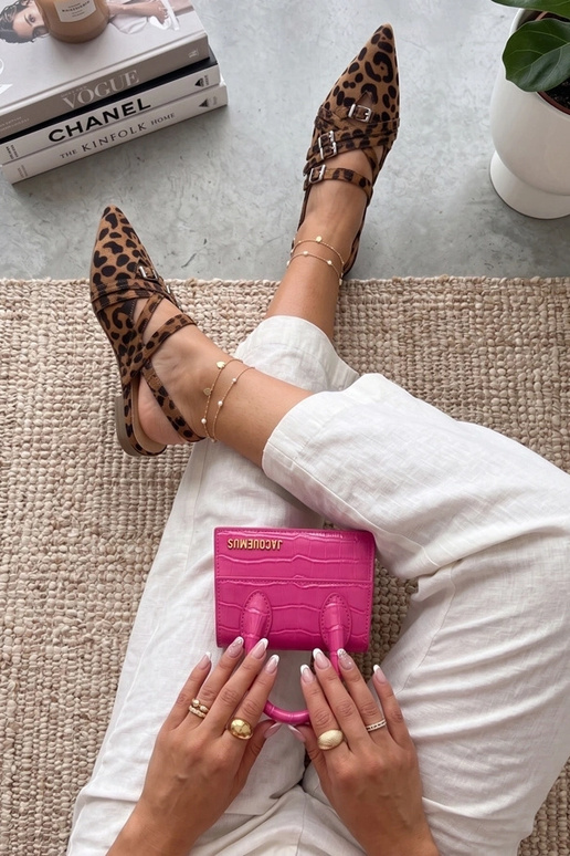 Ballerines à motif panthère avec...