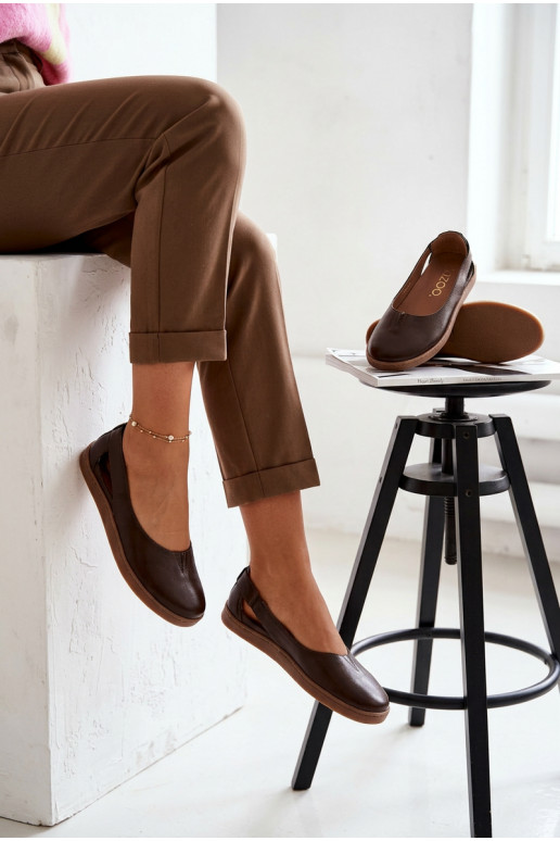 Ballerines Barefoot Zazoo 10217 chocolat