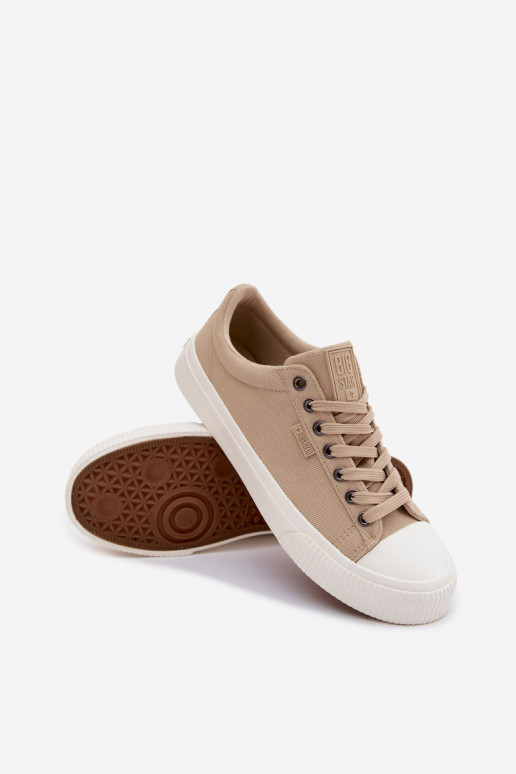 Chaussures décontractées basses beiges pour hommes