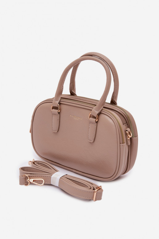 Ordinateur de poche Typu Tronc Petit en cuir écologique Sombrebeige Soraya