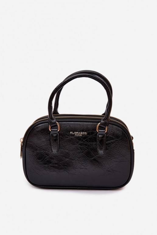 Ordinateur de poche Typu Tronc Petit en cuir écologique noir Soraya