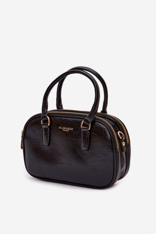 Ordinateur de poche Typu Tronc Petit en cuir écologique noir Soraya