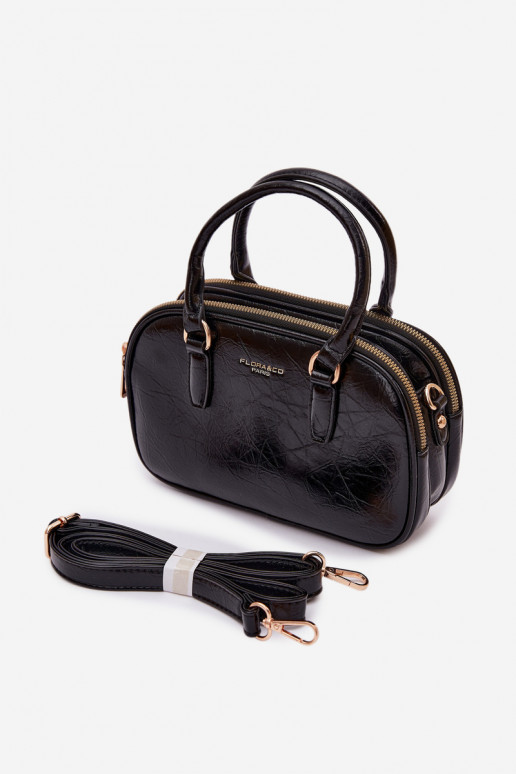 Ordinateur de poche Typu Tronc Petit en cuir écologique noir Soraya