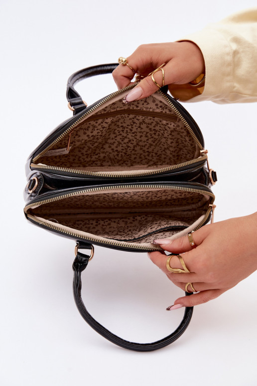 Ordinateur de poche Typu Tronc Petit en cuir écologique noir Soraya