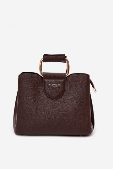 Sac de voyage couleur chocolat en simili cuir Lorielle