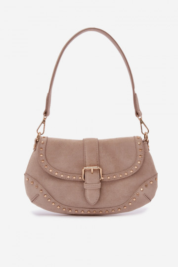 Ordinateur de poche avec des rivets en daim écologiqueoÀa Brillammentbeige Clarielle
