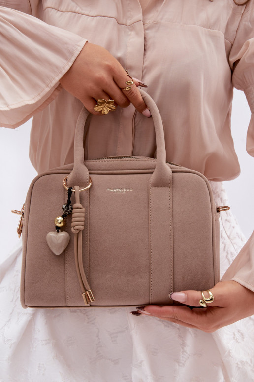 Ordinateur de poche Typu Tronc en daim écologiqueoÀaBrelokiem couleur ivoire Sorielle