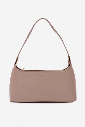 Sac en simili cuir couleur sable Tielle