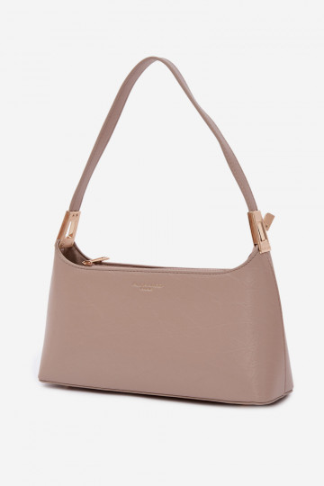 Sac en simili cuir couleur sable Tielle 2