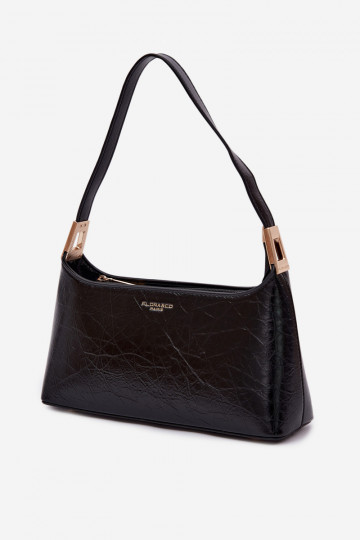 Sac en simili cuir couleur noire Tielle 2