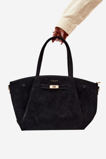 Ordinateur de poche Typu AcheteurImitacji en daimu noir Nellia 2