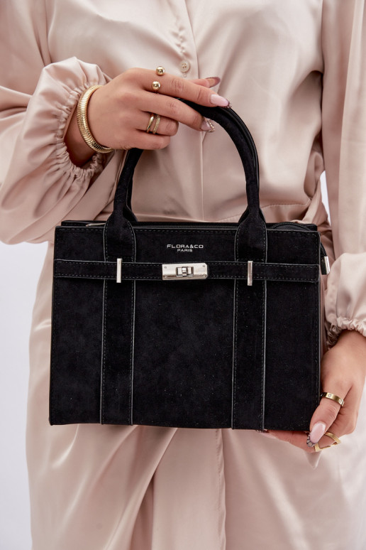 Ordinateur de poche Typu TroncImitacji en daimu noir Noressa