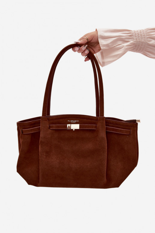 Ordinateur de poche Typu Acheteuren daim écologiqueu marron Elleea