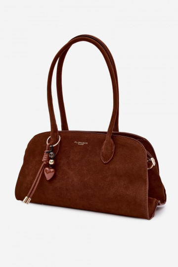 Ordinateur de pocheBrelokiem I avec bouclesmi en daim écologiqueoÀa marron Violette 2