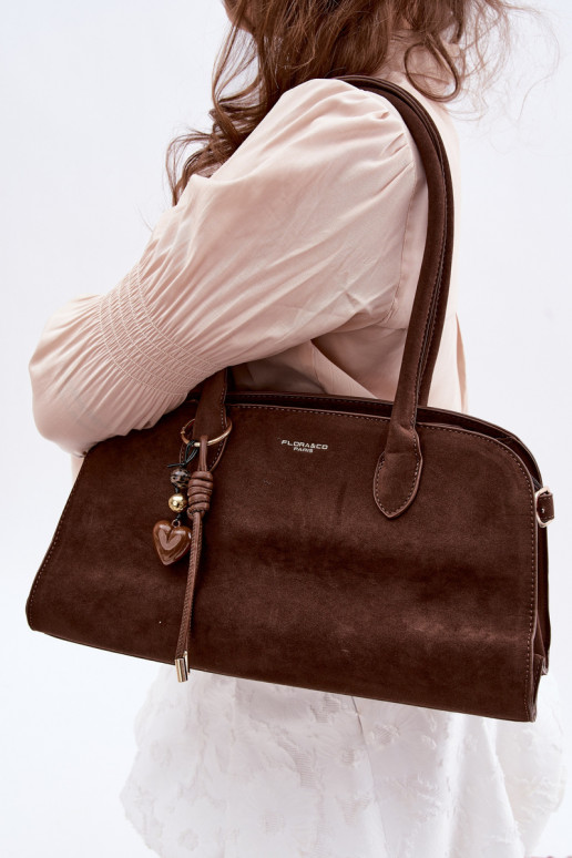 Ordinateur de pocheBrelokiem I avec bouclesmi en daim écologiqueoÀa CzekoladoÀa Violette