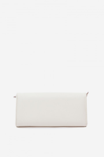 Portefeuille Ordinateur de poche deux en un avec des sangles couleur ivoire Suzette 2