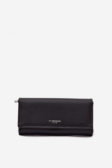 Portefeuille Ordinateur de poche deux en un avec des sangles couleur noire Suzette