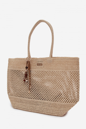 Tressé Sac à main/sac Acheteur GrandBrelokiem Brillammentbeige Lucette 2