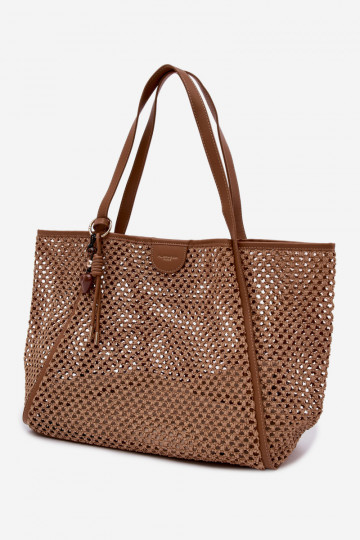 Tressé Ordinateur de poche Typu AcheteurBrelokiem Grand BrillammentBrun Mella 2