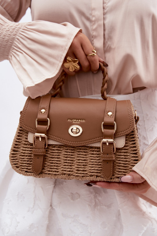 Ordinateur de poche Avec tresse Petit pour l été Brun Il fautrline