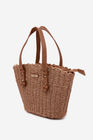 Sac à main/sac avec des éléments ajourés BrillammentBrun Lucienne 2