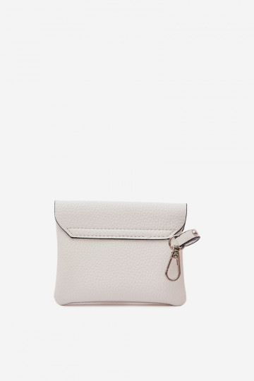 Portmonetka Féminin en cuir écologique couleur ivoire Calienne 2