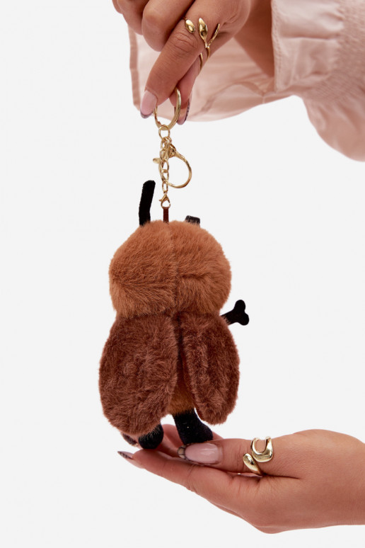 Porte-clés touriste abeille, marron