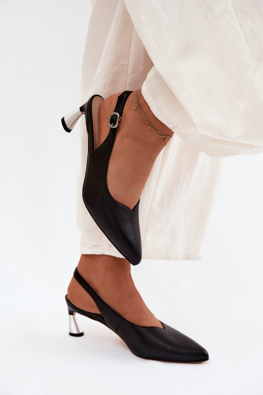 Sandales noires pour femmes avec talons Vinceza 66922