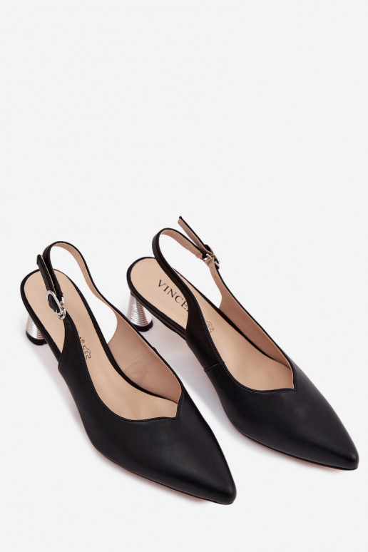 Sandales pour femmes Féminin avec des talons Vinceza 66922 couleur noire