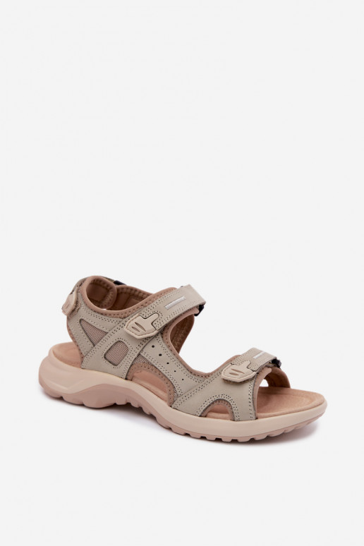 Sandales pour femmes couleur sable de style sportif Morenia