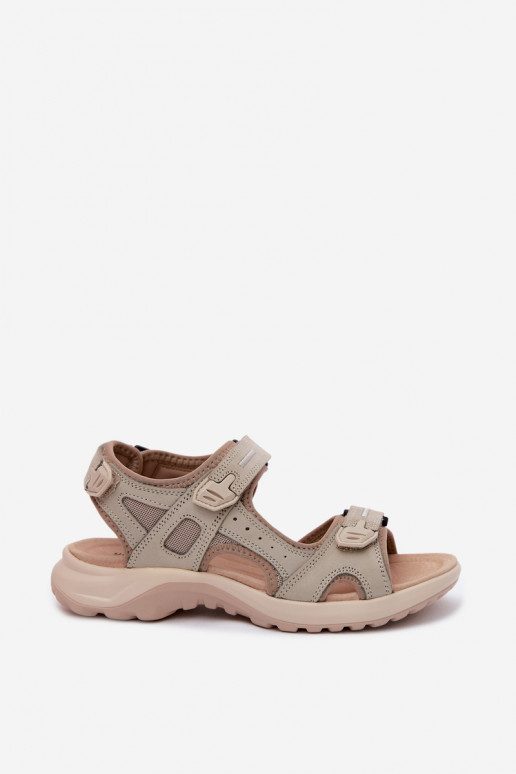 Sandales pour femmes couleur sable de style sportif Morenia