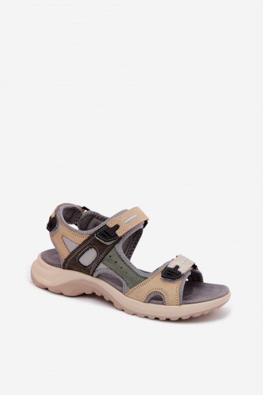 Sandales pour femmes grises de style sportif Morenia