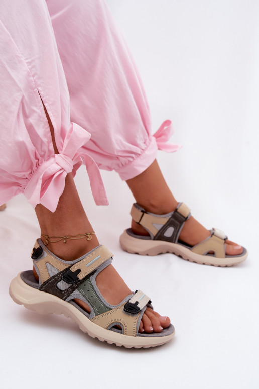 Sandales pour femmes grises de style sportif Morenia