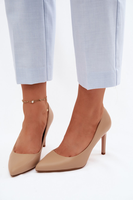 Escarpins en simili cuir Sergio Leone 1339 sable