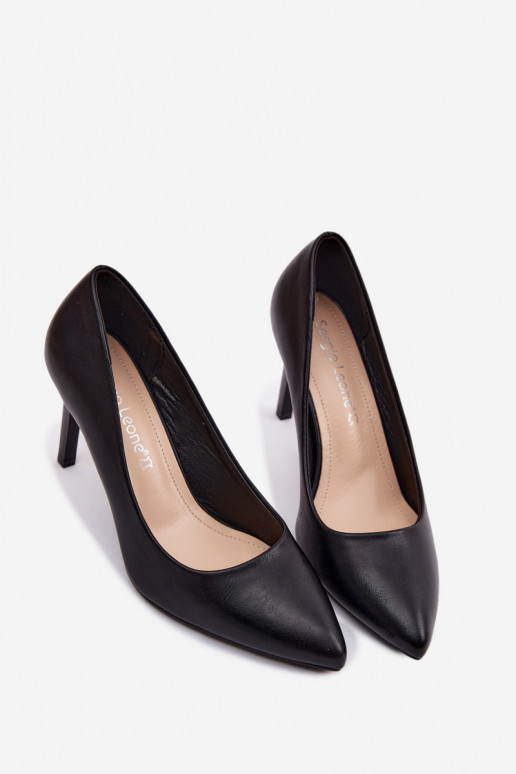 Escarpins en simili cuir Sergio Leone 1339 noirs