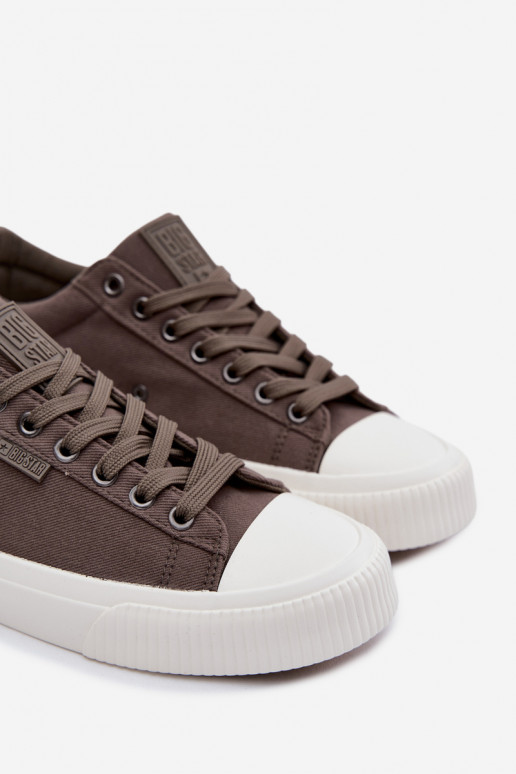 Chaussures décontractées basses grises pour hommes