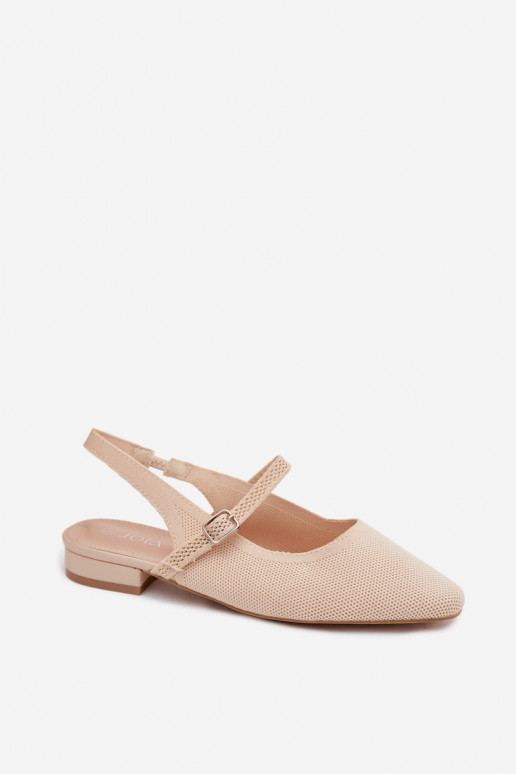 Sandales ballerines ivoire pour femmes avec brides Selrene
