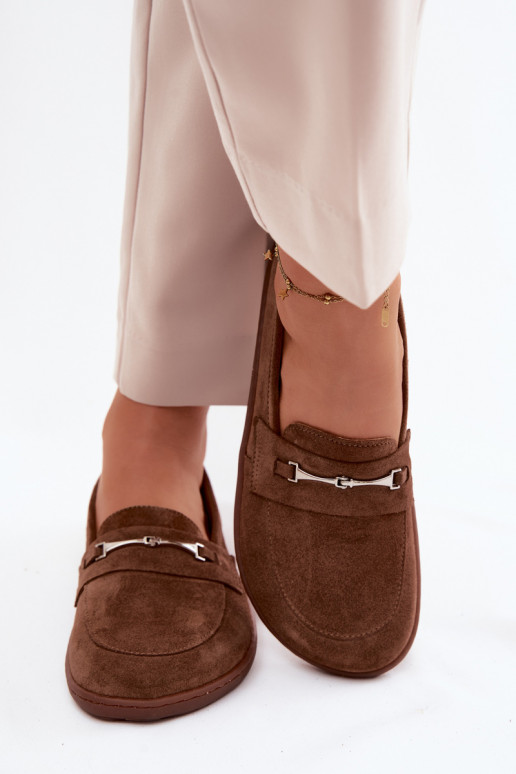 Mocassins barefoot en daim Zazoo 322, couleur marron
