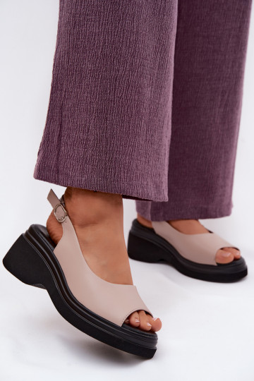 Peau Sandales à plateforme Vinceza 66936 beige 2