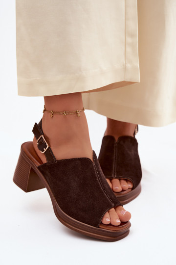 Peau Talons hauts élégants en daim Enregistrer Vinceza 39995 CzekoladoÀe