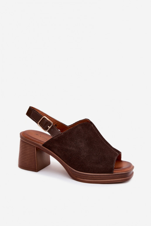 Peau Talons hauts élégants en daim Enregistrer Vinceza 39995 CzekoladoÀe