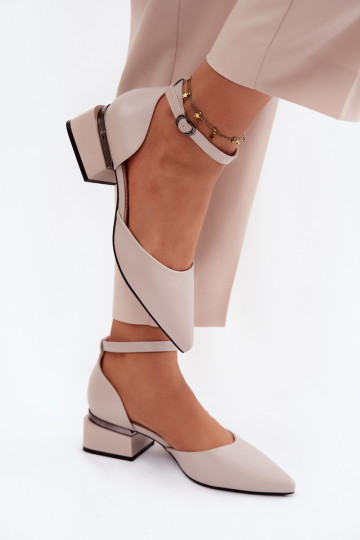 Chaussures Klocke avec des sangles Vinceza 62278 beige