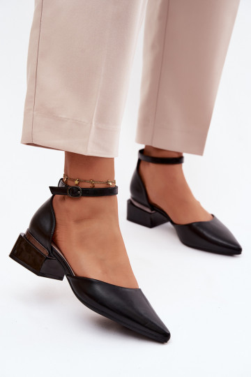 Chaussures noires à talons avec sangle Vinceza 62278