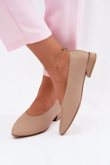 Ballerines sable à talons larges Hoshi 2