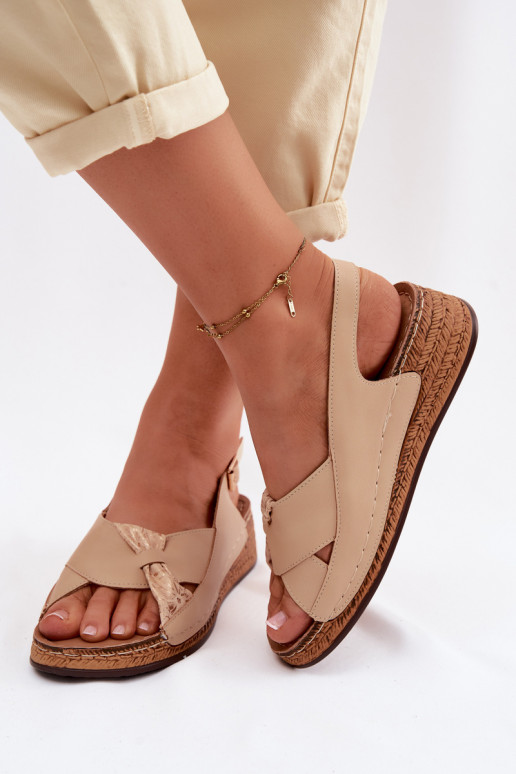Sandales à plateforme confortables pour femmes en sable Iggy