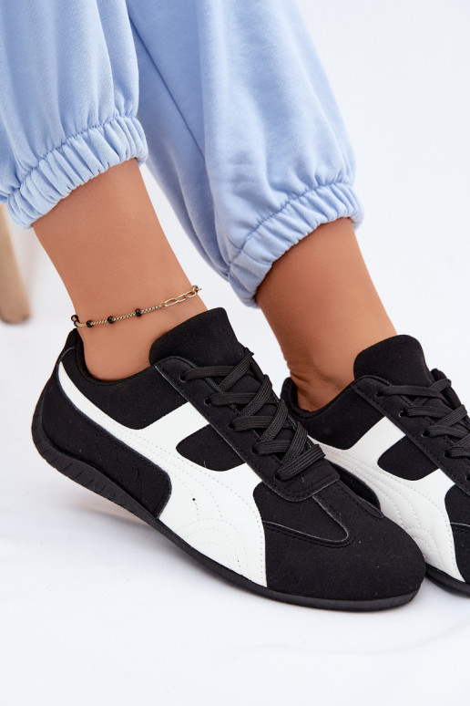 Chaussures noires de style sneaker pour femmes Tai