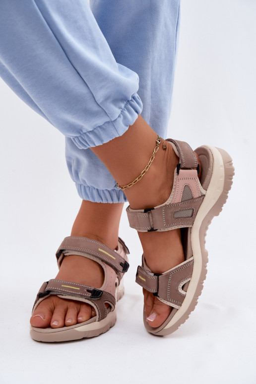 Sandales sportives pour femmes McKeylor 95414 sable-rose