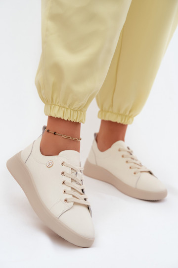 Chaussures en cuir Vinceza 41508 ivoire