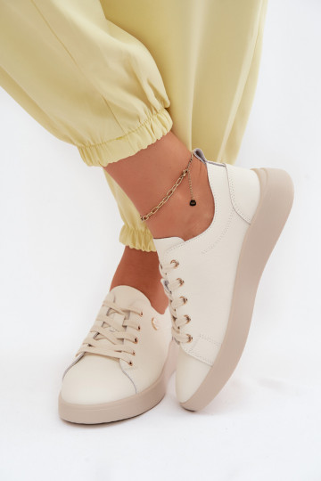 Chaussures en cuir Vinceza 41508 ivoire 2